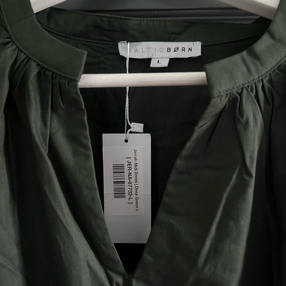 Baltic Born Dark Green Midi Dress - Picture 12 of 14